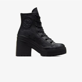 Resim Converse Chuck 70 De Luxe Leather Deri Unisex Siyah Sneaker Düz A06145c Siyah 