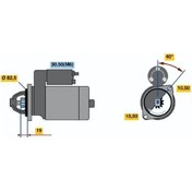 Resim BOSCH 0001109031 Mars Motoru Lombardini (WP352511) 