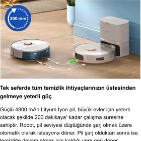 Resim Philips Evcil Hayvan Dostu Philips Akıllı Robot Süpürge 10.000 Pa Dev Çekim Gücü Halı Tanıma Özelliği Çift Döner Paspas ile Kurumuş Leke Çıkarma ve Otomatik Toz Haznesi 