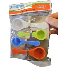 Resim 4'lü Renkli Ölçü Kaşığı 