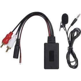 Resim Bt O Müzik Adaptörü Bt Modülü Rca Mikrofon Adaptörü Eller- Alpine Pioneer 2rca Radyo İçin Mikrofon Değişimi 