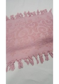 Resim El Bağlamalı Saçaklı El Havlusu 50x90 Cm Gül Kurusu 