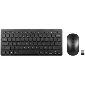 Resim TahTicMer Hometech T100 Kablosuz Wireless Taşınabilir Klavye Mouse Set Q Klavye 