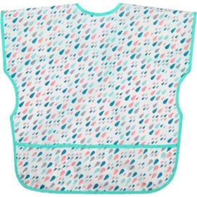 Resim Suntek Suya Dayanıklı Bebek Önlüğü Mavi 