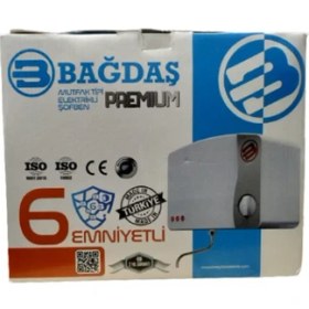 Resim Bağdaş Mutfak Tipi Elektrikli Şofben 2800 Watt 3 lt/dk Su Isıtma Kapasitesi Premium Model 4490 