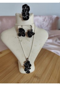 Resim Oksitli Gümüş Sarmarlı Set Gümüş 
