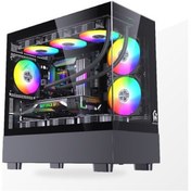 Resim GM Game Master Game Master Gm-Xw 6 Fanlı Tuş Kontrollü Rgb M-Atx Gaming Bilgisayar Kasası 