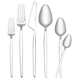 Resim Korkmaz Trea 72 Parça Çatal Kaşık Bıçak Seti Gümüş 