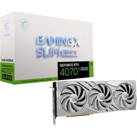 Resim MSI Geforce Rtx 4070 Ti Super Gamıng X Slım Whıte 16g Gddr6x 256bit Dx12 Gaming (OYUNCU) Ekran Kartı 