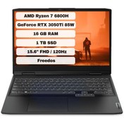 Resim Lenovo Ideapad Gaming 3 15ARH7 82SB00X6TX AMD Ryzen 7 6800H 15.6" 16 GB RAM 1 TB SSD RTX3050Ti FHD FreeDOS Gaming Laptop Lenovo