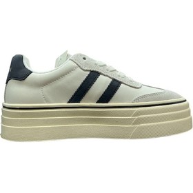 Resim Lufian Angela Kadın Yüksek Taban Beyaz Sneaker Ayakkabı 121230025 Beyaz 