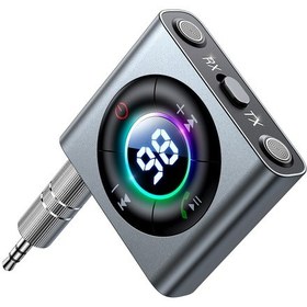 Resim Joyroom Jr-cb2 2'si 1 Arada Bluetooth 5.3 Araba Kablosuz Fm Verici Alıcısı Koyu Gri 
