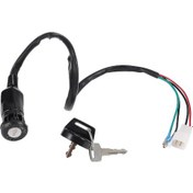 Resim Neevoyu Honda Fourtrax 250 Trx250 1985-1987 2x4 Atv İçin Plastik+metal Ateşleme Anahtar Kolu - Kolay Kurulum Siyah 