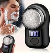 Resim LED Güç Ekranı, USB Şarj, Paslanmaz Çelik Bıçak, %100 Şarj Edilebilir Pil, Karpuz Boyutunda, Temizlemesi Kolay - Araba ve Kapsül Tıraş İçin İdeal, Seyahat Tıraş Çözümü|Kompakt Tıraş Makinesi|Paslanmaz Çelik Bıçak, Tıraş Malzemeleri 