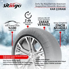 Resim Sitingo Oto Lastik Kar Çorabı Performance Series - Small 