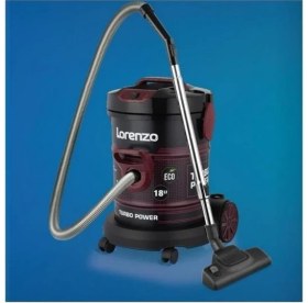 Resim Lorenzo Mercury Metal Kazanlı Dry Torbalı Süpürge Bordo 