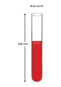 Resim Deney Tüpü Cam 16X100 Mm Test Tube X 20 Adet 