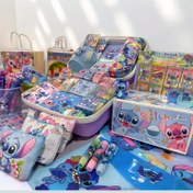 Resim Stitch Doğum Günü Partisi Paketi - Çanta ve Kalem Seti, Sağlam PVC Saklama Kutusu, Kurşun Kalem, İsimlikli Dosya Klasörü ile Tam Ofis Malzemeleri Çantası! Resmi Ürünleri, Çocuklar için Hediye Kutusu, Şık Tasarım & Katlanabilir Yapı, Çok Renk Seçeneği ile Okul Organizasyonu 