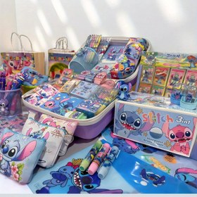 Resim Stitch Doğum Günü Partisi Paketi - Çanta ve Kalem Seti, Sağlam PVC Saklama Kutusu, Kurşun Kalem, İsimlikli Dosya Klasörü ile Tam Ofis Malzemeleri Çantası! Resmi Ürünleri, Çocuklar için Hediye Kutusu, Şık Tasarım & Katlanabilir Yapı, Çok Renk Seçeneği ile Okul Organizasyonu 