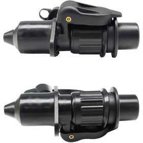 Resim Römork Fişi ve Soket Prizi Takım Ürün 3 Pin 12V Terminalli N Tip (3 Yollu Römork Fiş ve Priz Soket) 