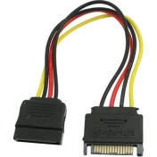 Resim Boblov Sata 15 Pin Dişi Erkek Power Kablo Sata Güç Uzatma Kablosu 