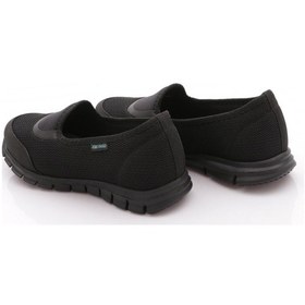 Resim King Paolo B5044 Kadın Krakers Keten Comfort Babet Siyah 