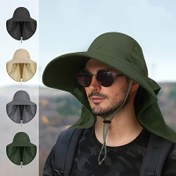 Resim Unisex Geniş Kenarlı Güneş Şapkası - Hafif Nefes Alabilen Rüzgar Geçirmez Tasarım, Ayarlanabilir Askı, Balıkçılık, Yürüyüş, Dış Mekan Aktiviteleri İçin Düz Renk - Tüm Mevsimler İçin Rahat, Yürüyüş Ekipmanı, Güvenli Uygun Kafa Giyimi 