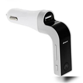 Resim pikno Bluetooth Araç FM Transmitter Usb Girişli Beyaz Android İOS Cihazlar Uyumlu - G7 