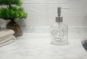 Resim CAM SIVI SABUNLUK,KALPLİ MODEL 300ML BANYO SETİ 7,6X15,5CM 