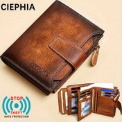 Resim 1 Adet CIEPHIA Erkekler İçin Gerçek Deri Bilezik - RFID Engelleme, Hırsızlık Önleyici, Vintage Kahverengi (Koyu Bej), Fermuar Kapatma, 17 Kart Yuvası, Çanta Cebeği, Kimlik Penceresi, Çoklu Gözlüklü Ağır Tip Tam Donanımli Para Kabı – Sevgililer Günü, Babalar Günü ve Doğum Günü İçin Mükemmel Hediye – Akıllı Telefonlar ve Kartlar için Uygun, Şık İşlevsel Tasarım ile Her Gün ve Resmi Kullanım İçin, Erkek Cüzdanı,Erkek Cüzdanları,Erkek Cüzdanları,Erkekler için Kartlık, 