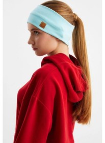 Resim Kadın Pamuklu Kaşkorse, Kaymaz, Terletmez, Ultra Hafif, Spor Saç Bandı Bandana - Tek Ebat / Aqua Aqua 