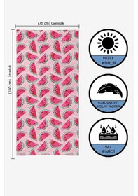 Resim Karpuz Desen Dijital Baskılı 75x150 Cm Plaj Havlusu 