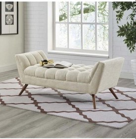 Resim Anka Puf Bench Bank KREM 