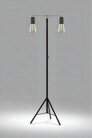 Resim Kyrotech 2 Led Gece Kitap Okuma Işığı Standlı 3 Mod'lu Şarjlı Dekor Led Lamba Rustik Ampul Lambader Fener 