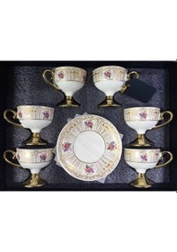 Resim Çfç Buenos Porselen Kahve Fincan Seti 6lı Set Wy-07 Beyaz 