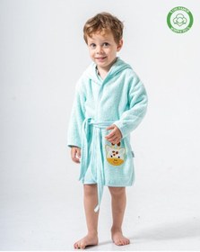 Resim Zürafalı Bornoz Mint Mint 