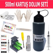 Resim Canon Mg3500 Mg3550 Mg3600 Siyah Kartuş Mürekkep Dolum Seti 500 ML 