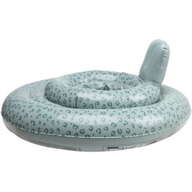 Resim Swim Essentials Leopard Green Bebek Sırt Destekli Yüzme Simidi 
