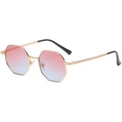 Resim Dawndesslo Marka Tasarım Retro Poligon Metal Güneş Gözlüğü, Uv400 Koruma, Sürüş Ve Seyahat İçinblack51gri Gri 