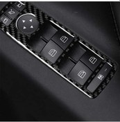 Resim Dancemonkey Tesla Model X İçin 4 Adet Karbon Fiber Pencere Kaldırma Dekor 