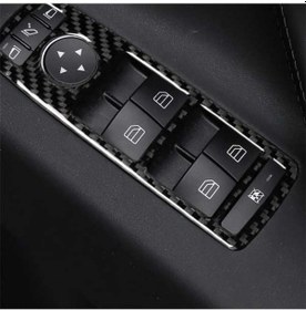 Resim Dancemonkey Tesla Model X İçin 4 Adet Karbon Fiber Pencere Kaldırma Dekor 