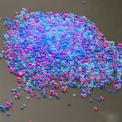 Resim 5500 adet 1mm-3mm Renkli Mini Balon Tırnak Boncukları - Çeşitli Boyutlu Yuvarlak İnci Boncuklar ve Nakışlar ve Tırnak Sanatı Dekorasyonu için Nakışlar ve Tırnak Sanatı Dekorasyonu 