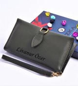 Resim Haki Damla Model Trend Kadın Cüzdanı 