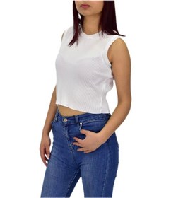 Resim Kadın Askılı Fitilli Crop Bgl-st04298 Ekru 