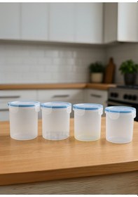 Resim Erzak Saklama Kabı Seti 4'lü Bpa Free Gıda Kutusu Bpa Free Hava Almaz 750 Ml Şeffaf 