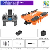 Resim 4K/8K HD Kameralı Katlanabilir GPS WiFi Canlı Video Uçuş Drone Turuncu 1 Pil 2.4G Kamera Turuncu Diğer