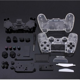 Resim Geekyou Ps4 Ve Ps5 Kumanda Şeffaf Kabuk Seti - Montaj Gerektiren Plastik Kılıf 