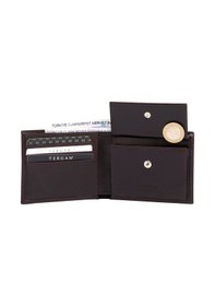 Resim Tergan Bordo Deri Erkek Cüzdan 01483F8W 
