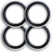 Resim Atlas Marka 13 Jant Oto Lastik Yanağı Siyah Beyaz 4' Lü 