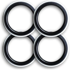 Resim Atlas Marka 13 Jant Oto Lastik Yanağı Siyah Beyaz 4' Lü 